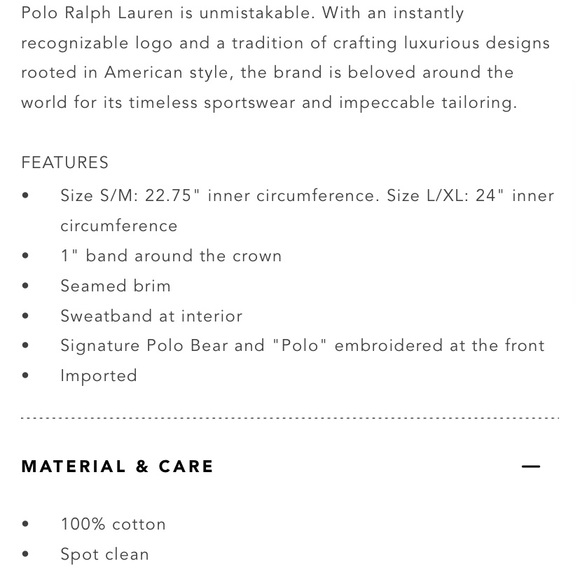 Polo: Bear cotton twill bucket hat. - Picture 5 of 10